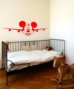 Mickey Mouse airplane αυτοκόλλητο τοίχου