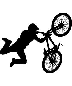 αυτοκόλλητο τοίχου bmx ποδήλατο