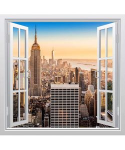 αυτοκόλλητο παράθυρο με θέα τη Νέα Υόρκη