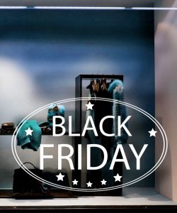 Αυτοκόλλητα  βιτρίνας Black Friday