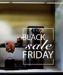 Αυτοκόλλητα  βιτρίνας Black Friday