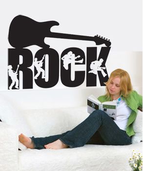 Αυτοκόλλητο Η κιθάρα του ROCK