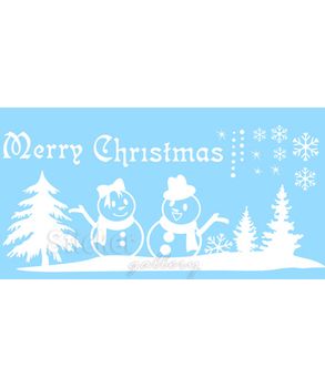 Christmas Snowmen - λεπτομέρεια αυτοκόλλητου σχεδίου