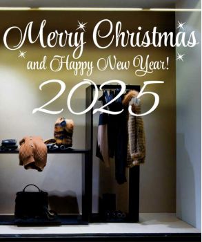 Χριστουγεγννιάτικη διακόσμηση 2022 - Merry Christmas wall sticker