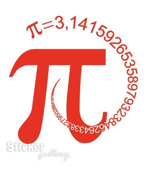 αυτοκόλλητο τοίχου maths
