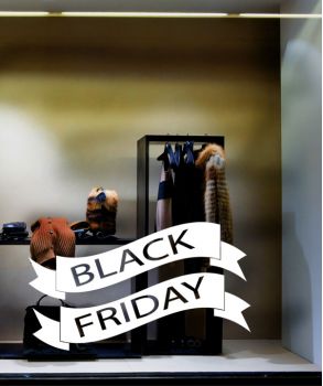 Αυτοκόλλητα  βιτρίνας Black Friday