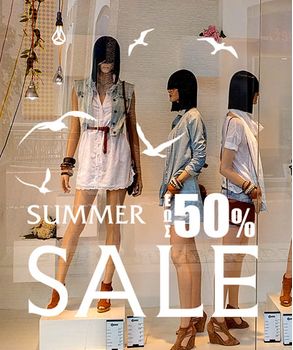 Summer sales αυτοκολλητα