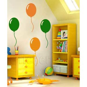 αυτοκολλητα τοιχου παιδικα-μπαλονια